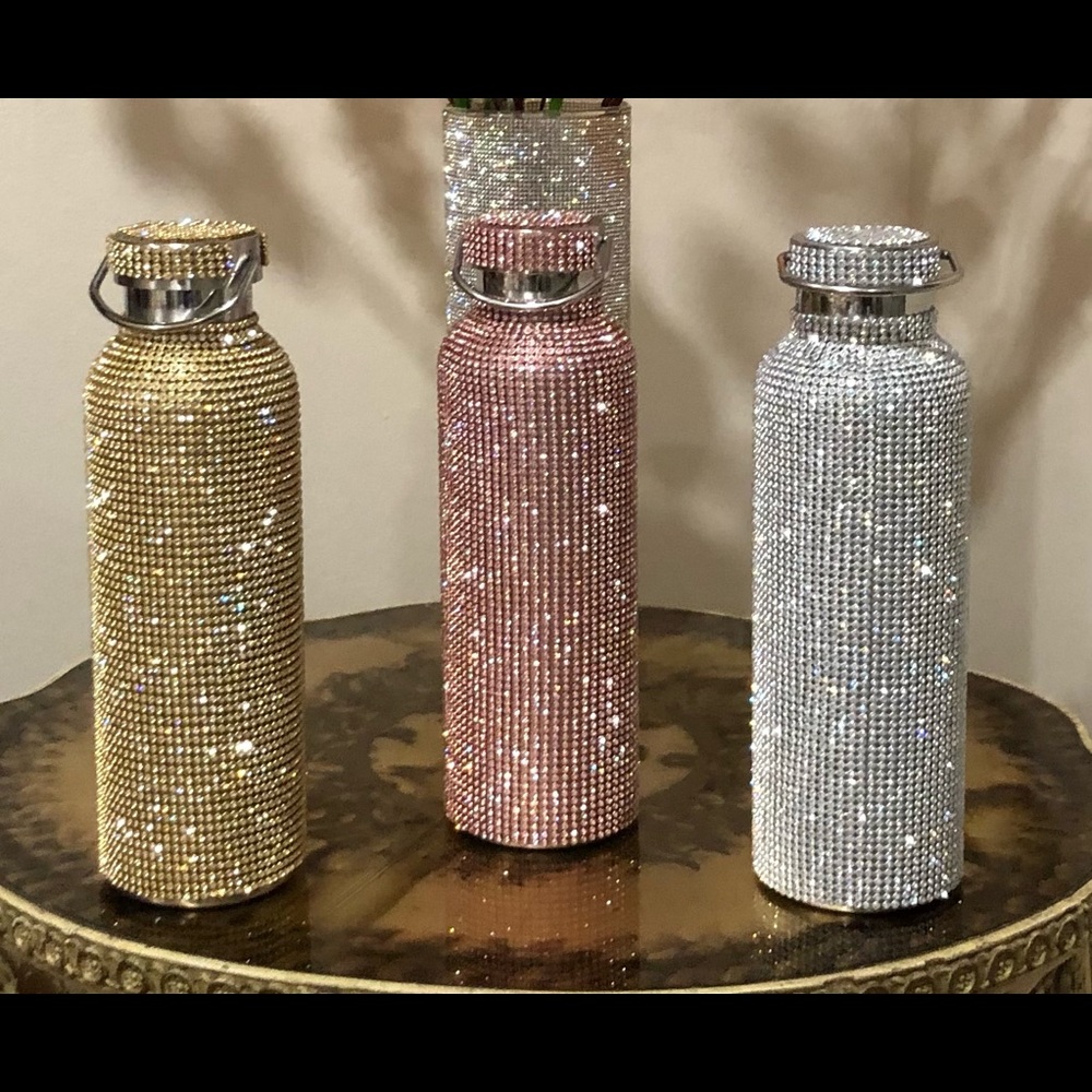 Rhinestone 16 and 26 oz bottles and iPod cases